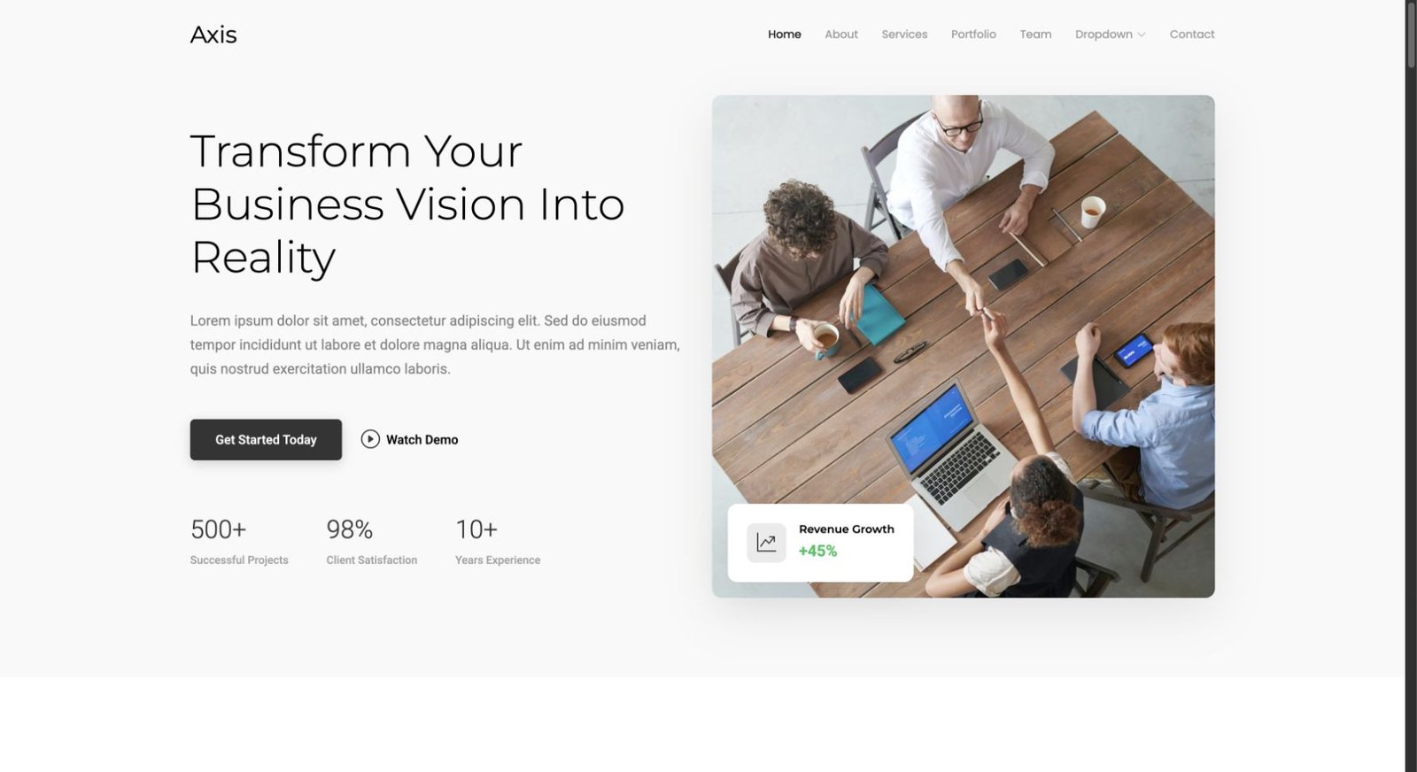 Axis design preview