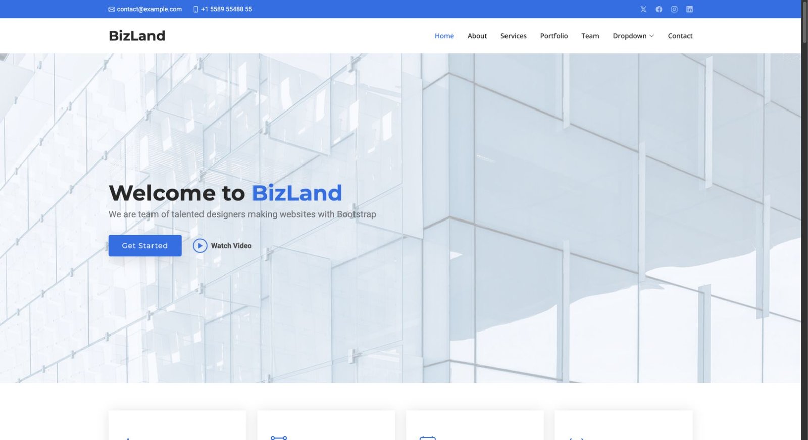 BizLand design preview