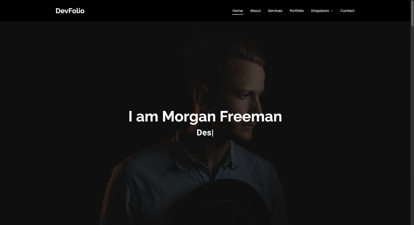 DevFolio design preview