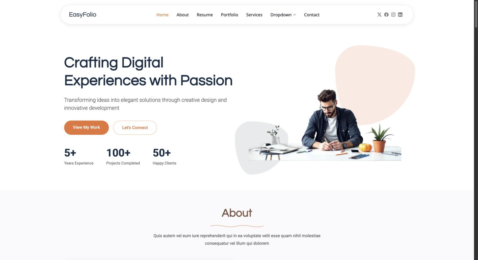 EasyFolio design preview
