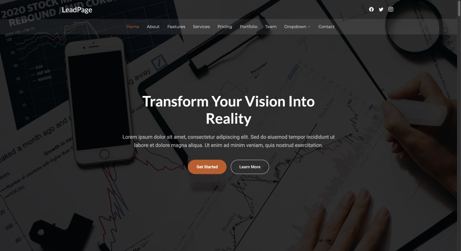LeadPage design preview