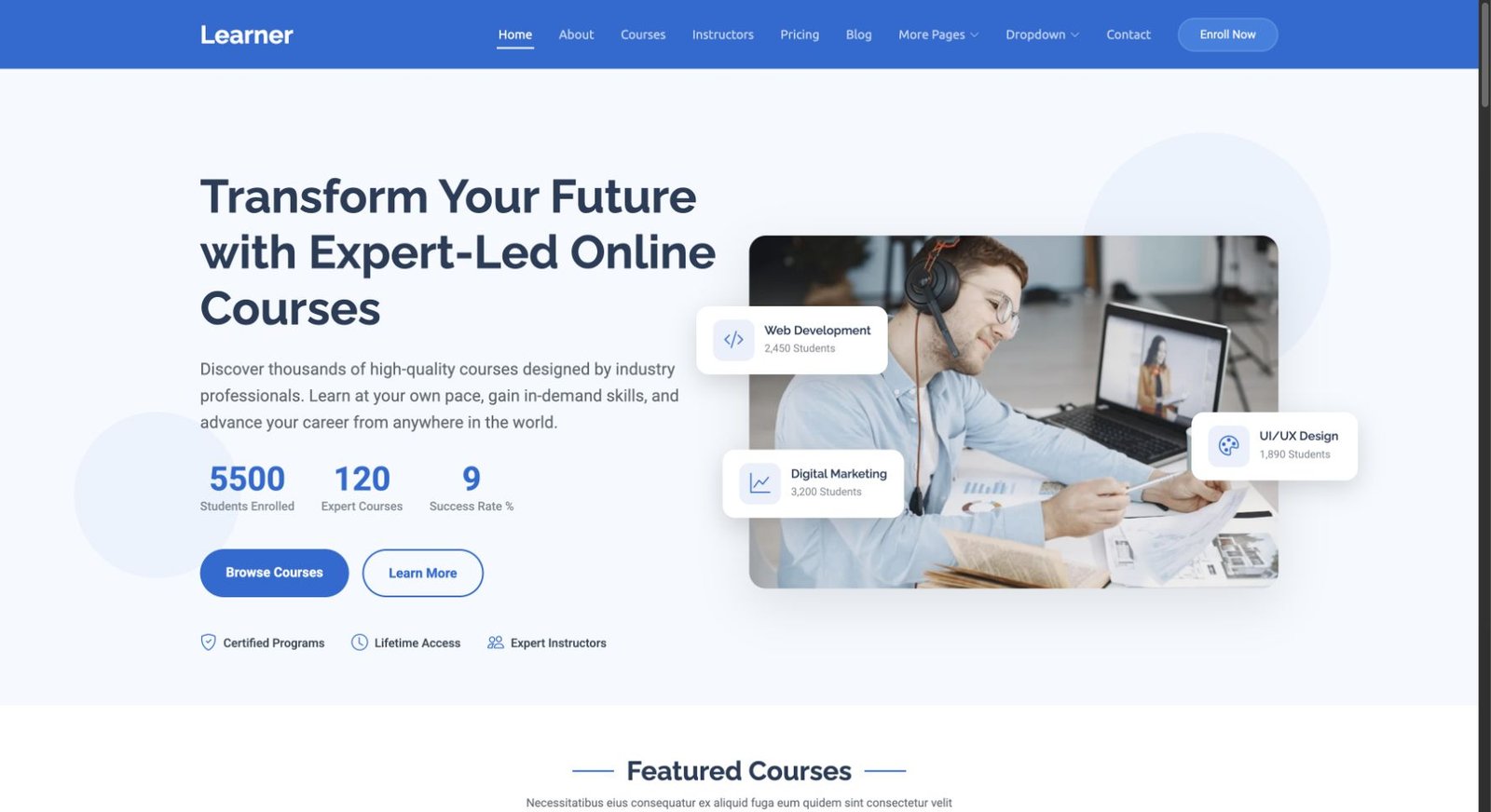 Learner design preview