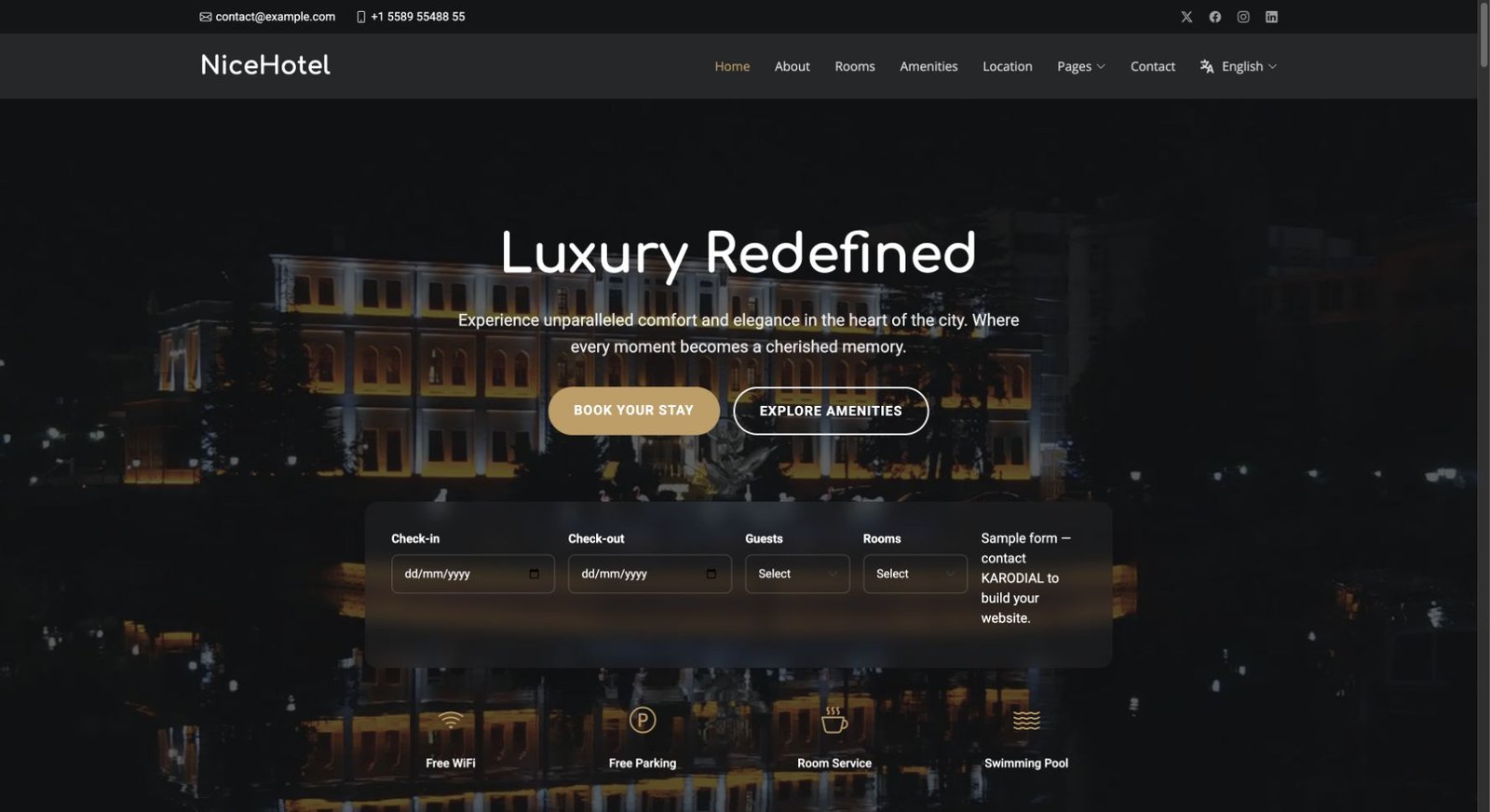NiceHotel design preview