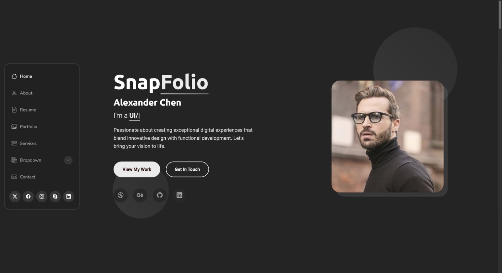 SnapFolio design preview