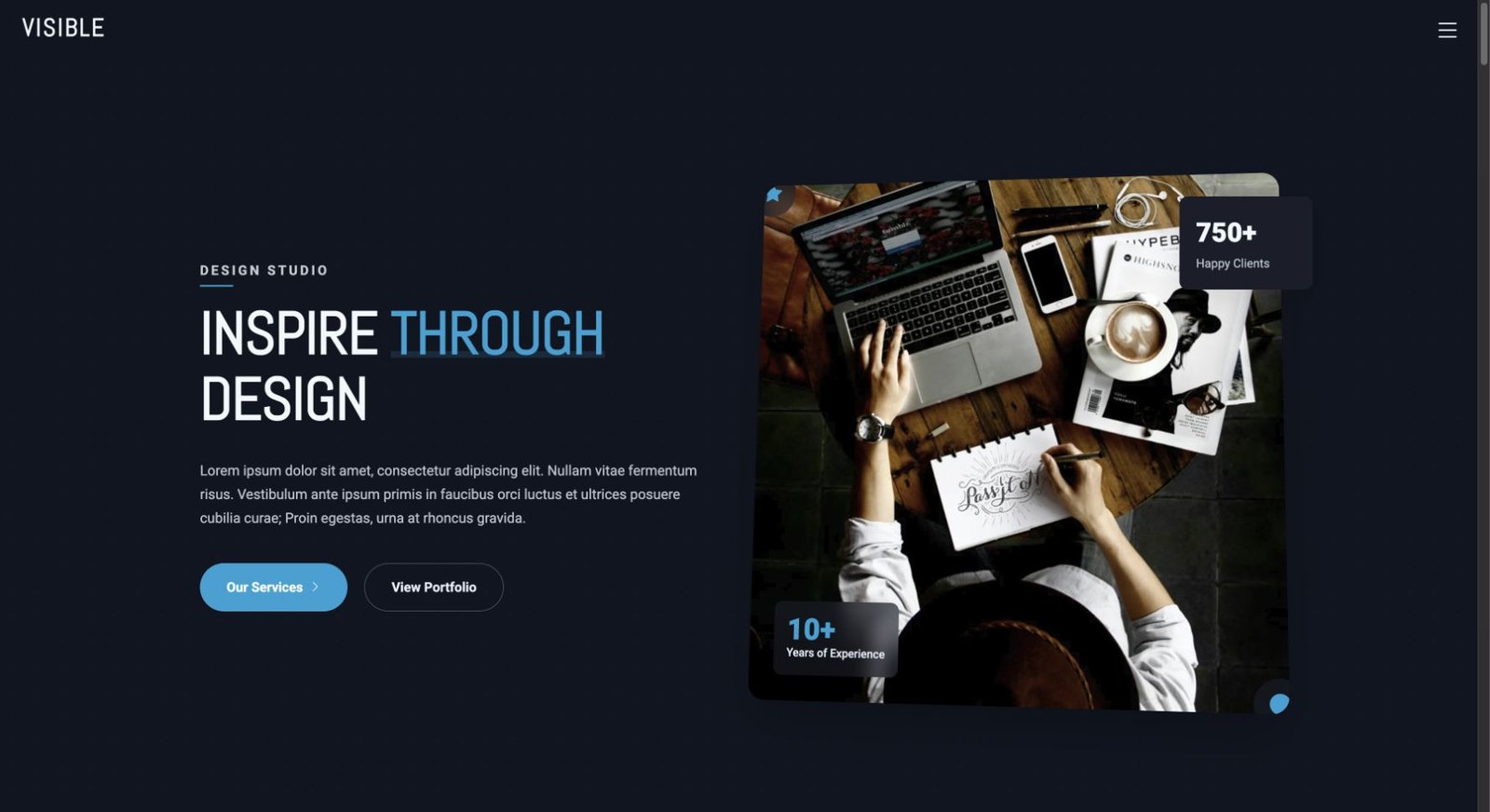 Visible design preview